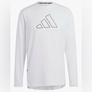 Adidas Men's Training White Long Sleeve Tee